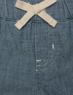 Ralph Lauren Baby Striped Rugby Shirt & Chambray Short Set - Set med kortärmad t-shirt|Barn Set