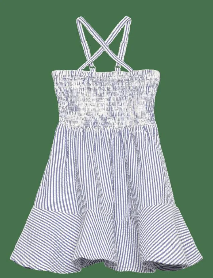 Barn GANT Klänningar & Kjolar|STRIPED SEERSUCKER DRESS - Ärmlösa vardagsklänningar