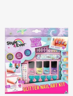 Style 4 Ever Glitter Nail Art Kit - Smink|Barn Maskeradkläder & Tillbehör