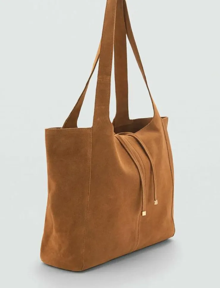 Kvinnor Mango Shoppingväskor & Totes|Suede shopper bag - Shoppers