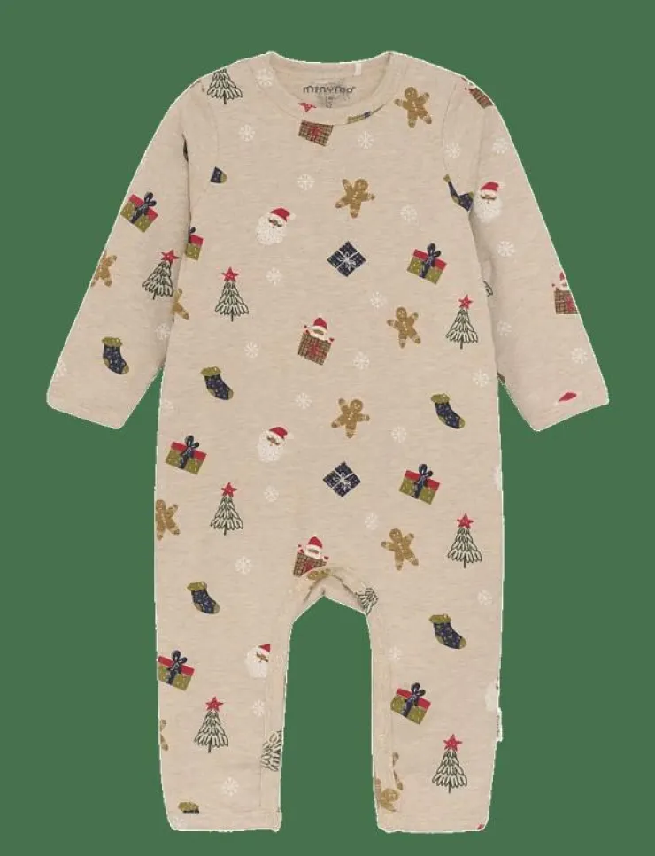 Minymo Suit LS AOP - Långärmad bodysuit|Barn Bodysuits