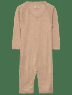 Barn Huttelihut Bodysuits|Suit LS Wool - Långärmad bodysuit