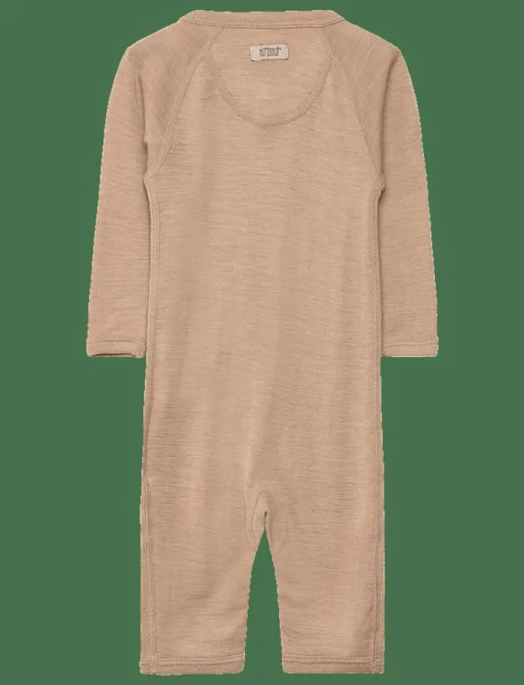 Barn Huttelihut Bodysuits|Suit LS Wool - Långärmad bodysuit