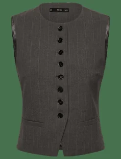 Kvinnor Mango Västar|Suit waistcoat with buttons - Stickade västar