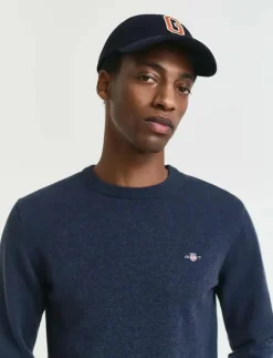 GANT SUPERFINE LAMBSWOOL C-NECK - Rundhalsad| Stickat