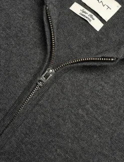 Kvinnor GANT Kläder|SUPERFINE LAMBSWOOL ZIP HOODIE - Huvtröjor