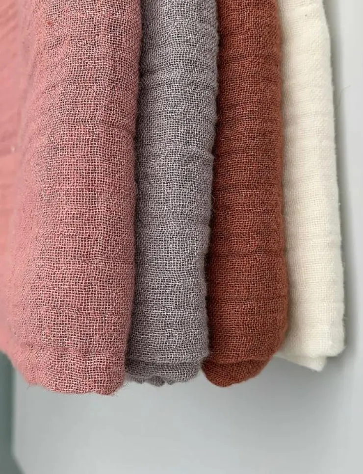 Barn Rätt Start Sova|Hälsa & Hygien|Tax EKO, Muslinfiltar, 4-pack, brick/ - Skötbäddar