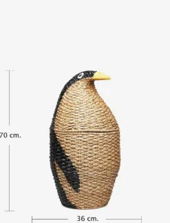 Bloomingville Förvaring|Tazia Basket w/Lid, Black, Bankuan Grass - Förvaringskorgar