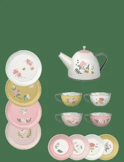 Barn Moulin Roty Leksakskök & Tillbehör|Tea Set in Carry Case 14 pcs - Les Parisiennes - Leksakskök & Tillbehör