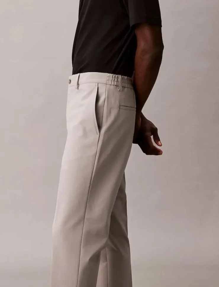 Calvin Klein TECH HALF ELASTIC TROUSER - Kostymbyxor| Byxor