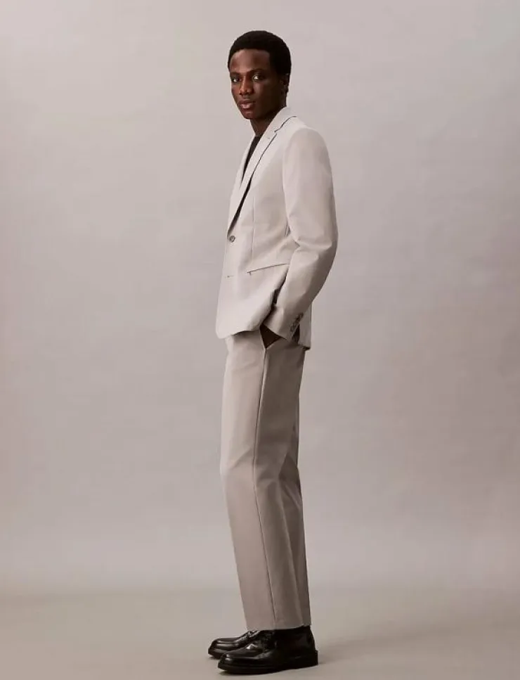 Calvin Klein TECH HALF ELASTIC TROUSER - Kostymbyxor| Byxor