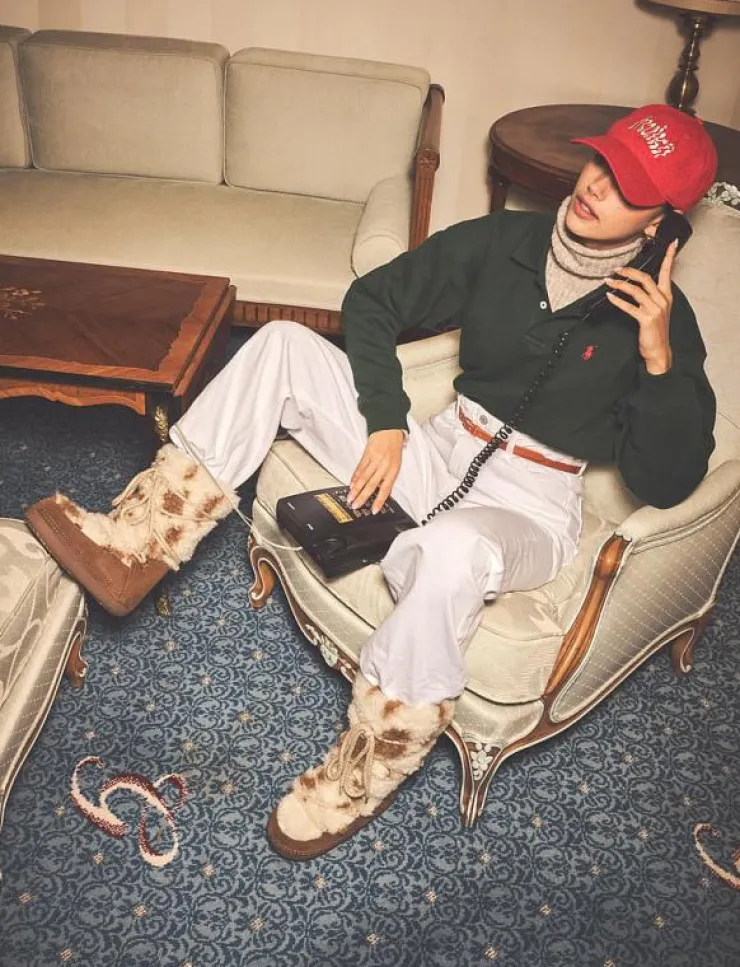 Inuikii TEDDY HIGH - Varmfodrade skor|Kvinnor Varmfodrade Stövlar|Boots