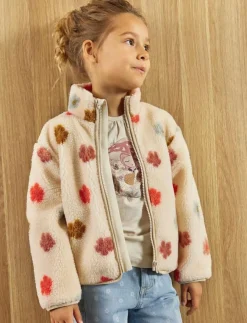 Minymo Teddy Jacket AOP w. Lining - Jackor|Barn Fleecekläder