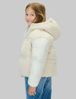 Calvin Klein TEDDY SHINY PUFFER JACKET - Dunjackor & fodrade jackor|Barn Jackor