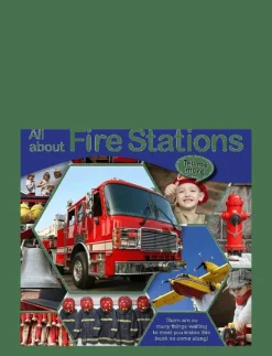 Barn GLOBE Barnböcker|Tell me more - All about Fire stations - Pedagogisk barnbok