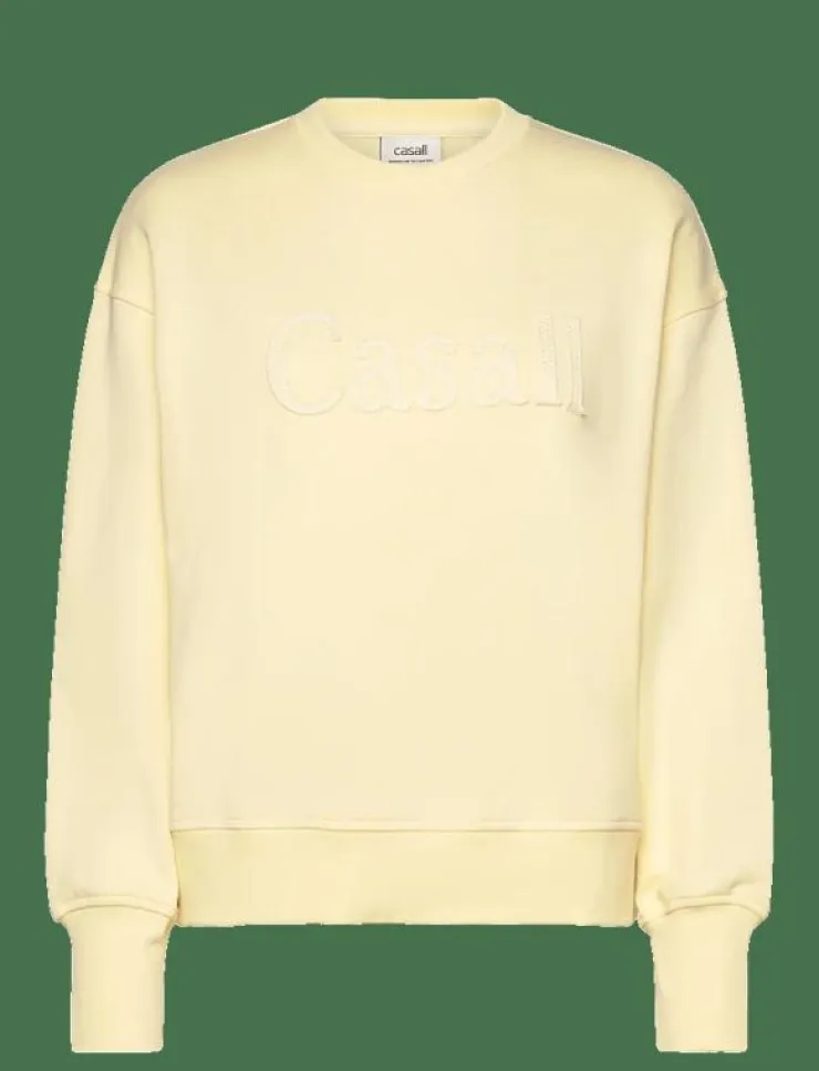 Kvinnor Casall Sweatshirts|Terry Spring Graphic Crew - Sweatshirts