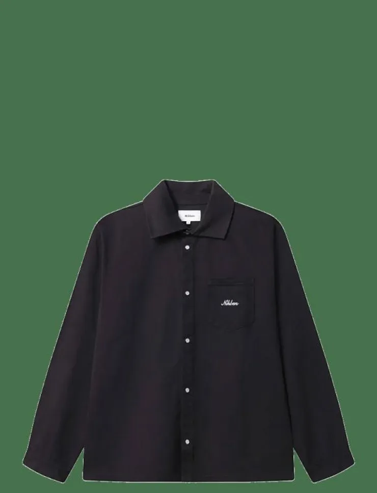 Nikben TEXAS TANNING CLUB SHIRT BLK - Jackor & rockar| Overshirts
