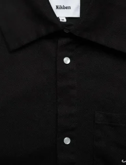 Nikben TEXAS TANNING CLUB SHIRT BLK - Jackor & rockar| Overshirts