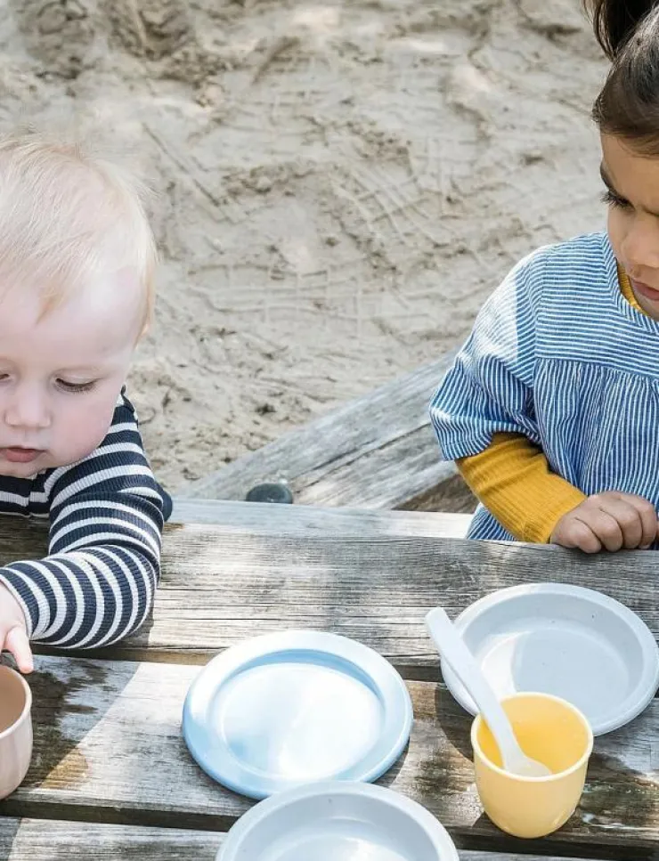 Barn Dantoy Leksakskök & Tillbehör|Uteleksaker|TINY BIO LUNCH SET 94 PC +1YEAR - Sandleksak