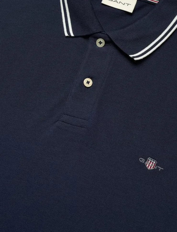 GANT TIPPING COLLAR SS POLO - Kortärmade pikéer| Pikéer