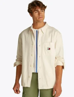 Tommy Jeans Overshirts|TJM COTTON SLUB LS OVERSHIRT EXT - Jackor & rockar