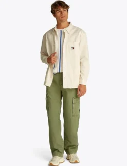 Tommy Jeans Overshirts|TJM COTTON SLUB LS OVERSHIRT EXT - Jackor & rockar