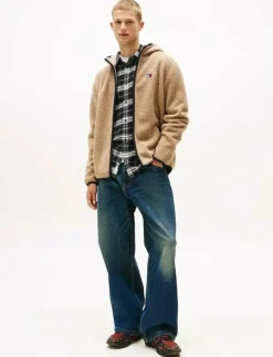 Tommy Jeans Sweatshirts & Huvtröjor|TJM REG BADGE TEDDY ZIP TRU EXT - Mellanlager