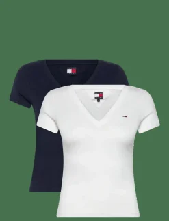 Tommy Jeans TJW 2PACK V-NECK TEE - T-shirts|Kvinnor T-Shirts & Toppar