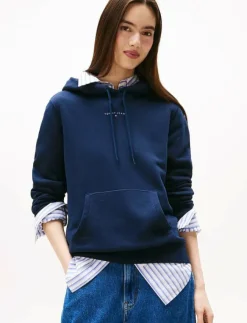 Kvinnor Tommy Jeans Sweatshirts|TJW REG LINEAR HOODIE EXT - Huvtröjor