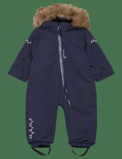 ISBJÖRN of Sweden TODDLER padded Jumpsuit with fur Mole 74 - Overaller|Barn Vinterkläder