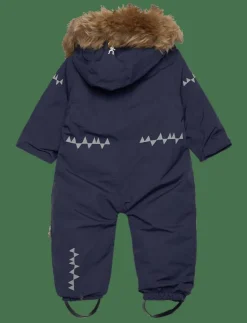 ISBJÖRN of Sweden TODDLER padded Jumpsuit with fur Mole 74 - Overaller|Barn Vinterkläder