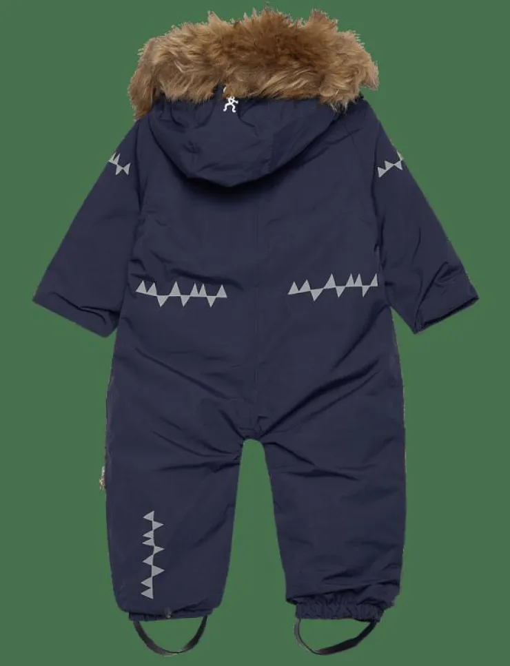 ISBJÖRN of Sweden TODDLER padded Jumpsuit with fur Mole 74 - Overaller|Barn Vinterkläder