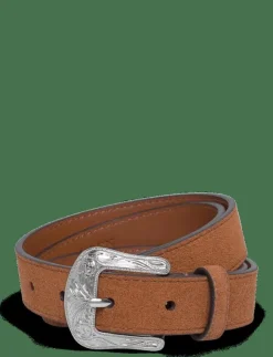 Kvinnor Lauren Ralph Lauren Bälten|Tooled-Buckle Leather Belt - Skärp
