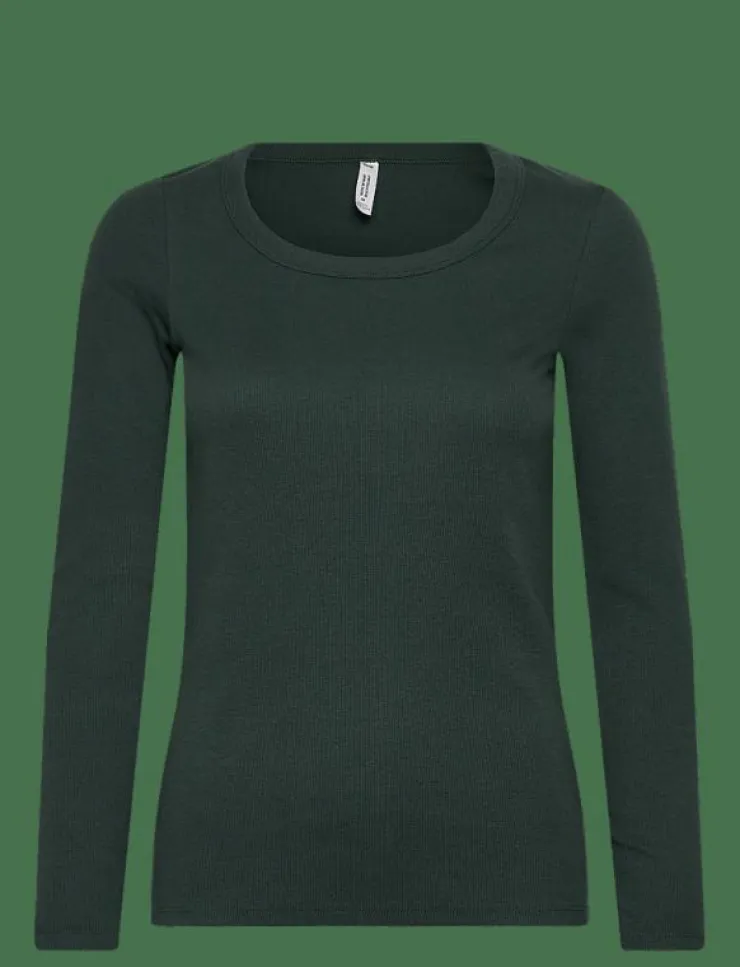 Hunkemöller TOP LS CREW RIB COTTON - Överdelar|Kvinnor Pyjamas & Loungewear