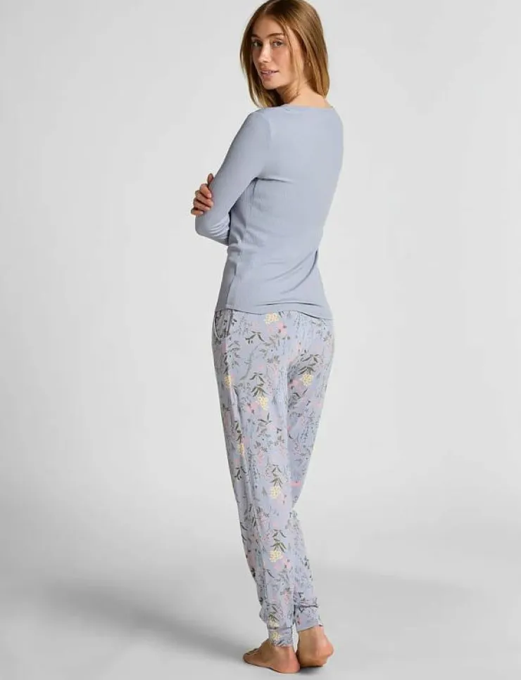 Hunkemöller TOP LS RIB MODAL HENLEY - Överdelar|Kvinnor Pyjamas & Loungewear