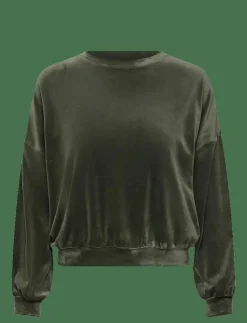 Kvinnor Hunkemöller Pyjamas & Loungewear|TOP LS VELOURS CREW - Överdelar
