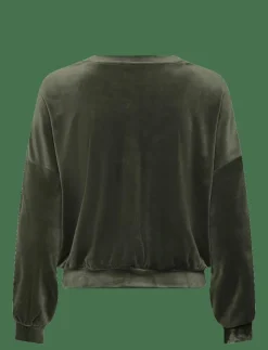 Kvinnor Hunkemöller Pyjamas & Loungewear|TOP LS VELOURS CREW - Överdelar