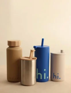 Design Letters Travel cup with straw with soft coating - Termosmuggar|Kvinnor Vattenflaskor & Glasflaskor|Vattenflaskor