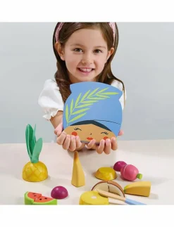 Barn Tender Leaf Leksakskök & Tillbehör|Tropical Fruit - Chopping Board - Leksaksmat & Leksakstårtor