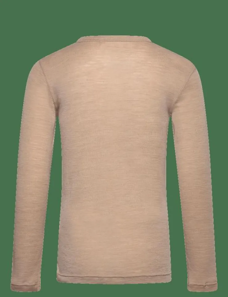 Barn Huttelihut Underställ|T-Shirt LS Wool - Långärmade t-shirts