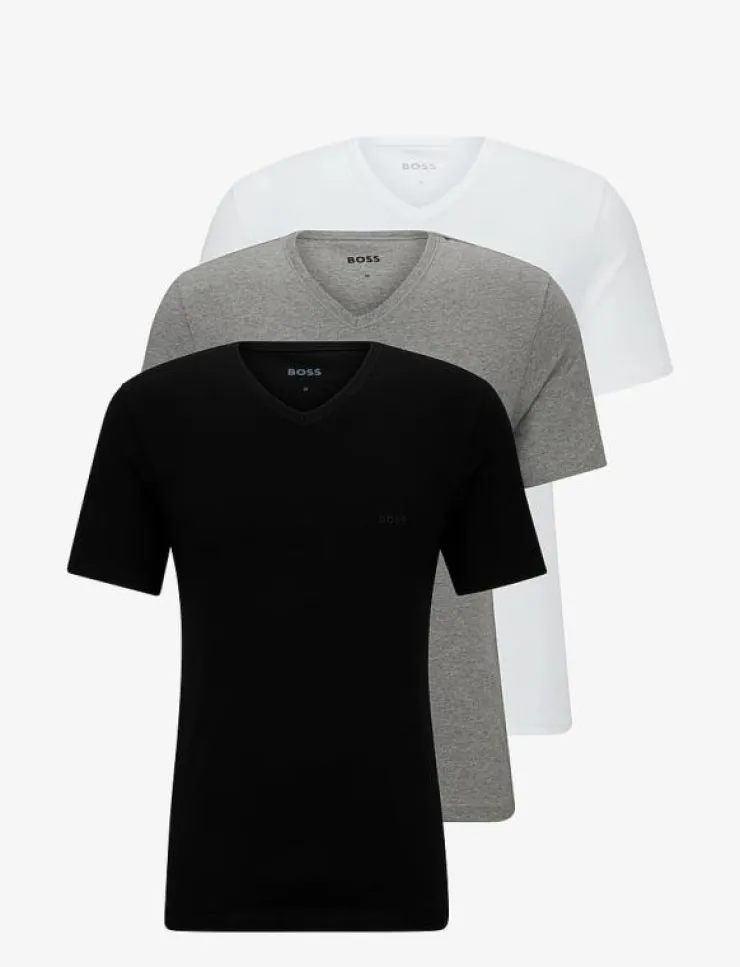 BOSS Kläder|T-Shirts|TShirtVN 3P Classic - Kortärmad t-shirt