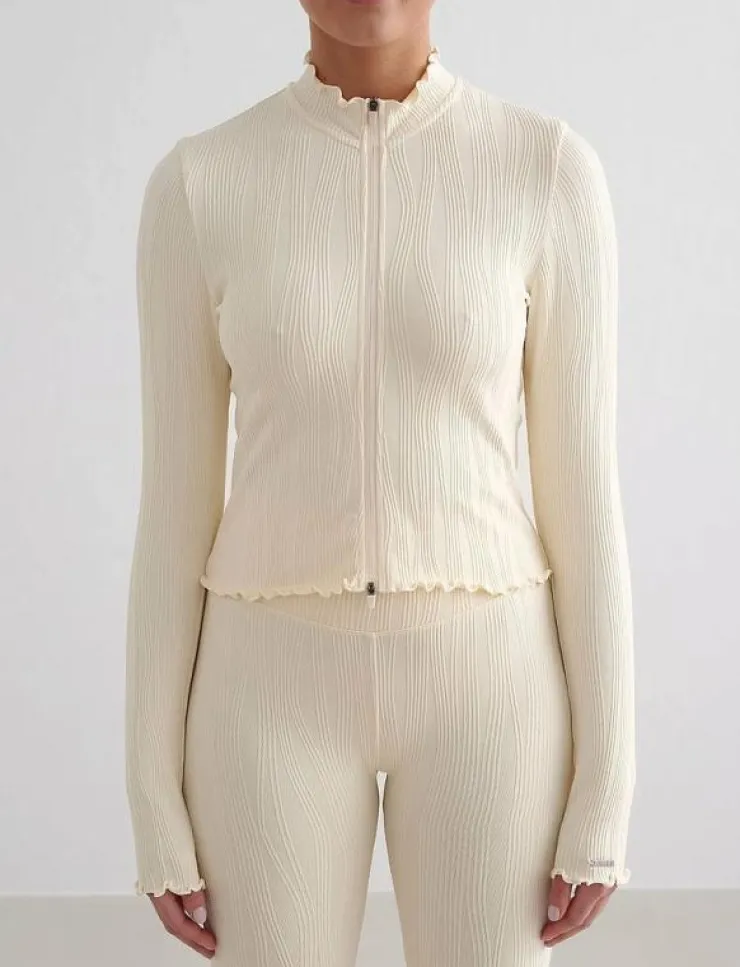 Kvinnor aim´n Toppar & T-Shirts|Tulip Zip Jacket - Långärmade tröjor