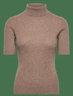 Davida Cashmere Turtleneck Rib T-shirt - Polotröjor|Kvinnor Stickat