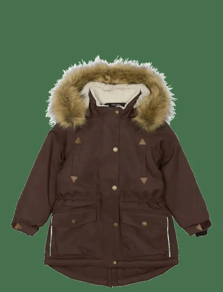 Barn mikk-line Jackor|Twill Nylon Girl Parca - Parkas
