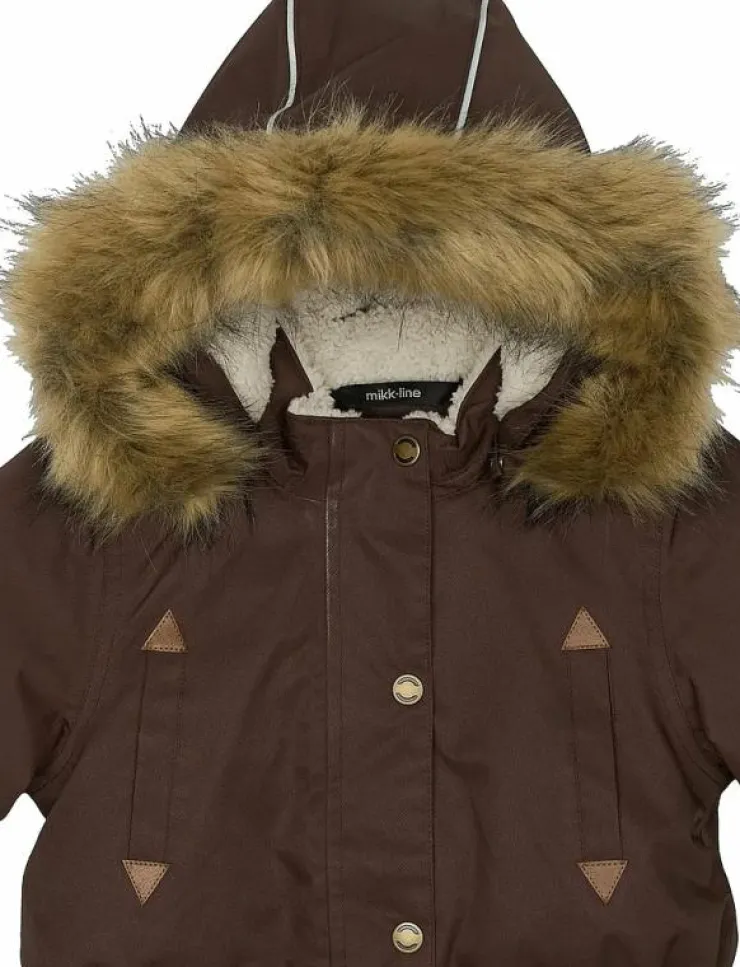 Barn mikk-line Jackor|Twill Nylon Girl Parca - Parkas