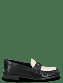 Mango Two-tone leather loafers - Loafers|Kvinnor Loafers