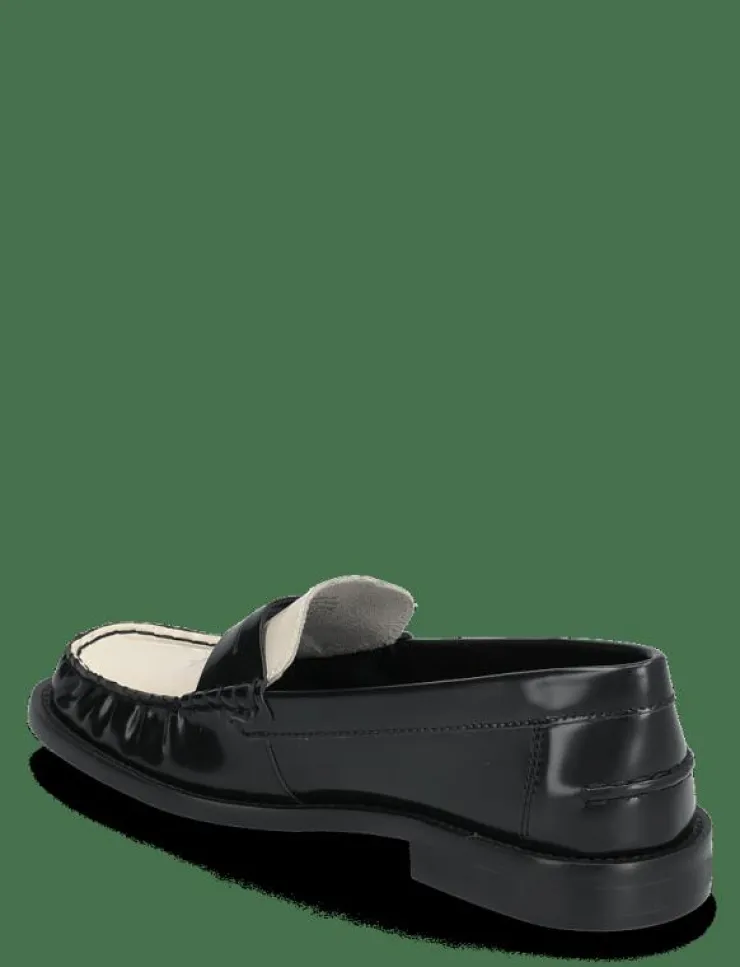 Mango Two-tone leather loafers - Loafers|Kvinnor Loafers
