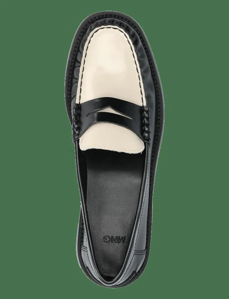 Mango Two-tone leather loafers - Loafers|Kvinnor Loafers