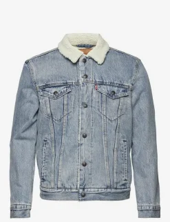 Levi's® Jackor & Rockar|TYPE 3 SHERPA TRUCKER STONEBRI - Fodrade jeansjackor