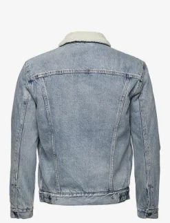 Levi's® Jackor & Rockar|TYPE 3 SHERPA TRUCKER STONEBRI - Fodrade jeansjackor